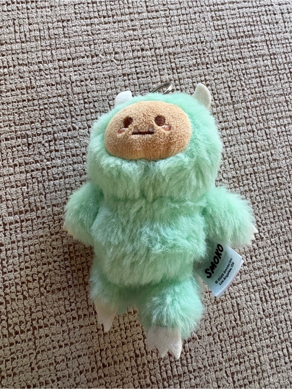 Mint Green Plush Yeti keychain